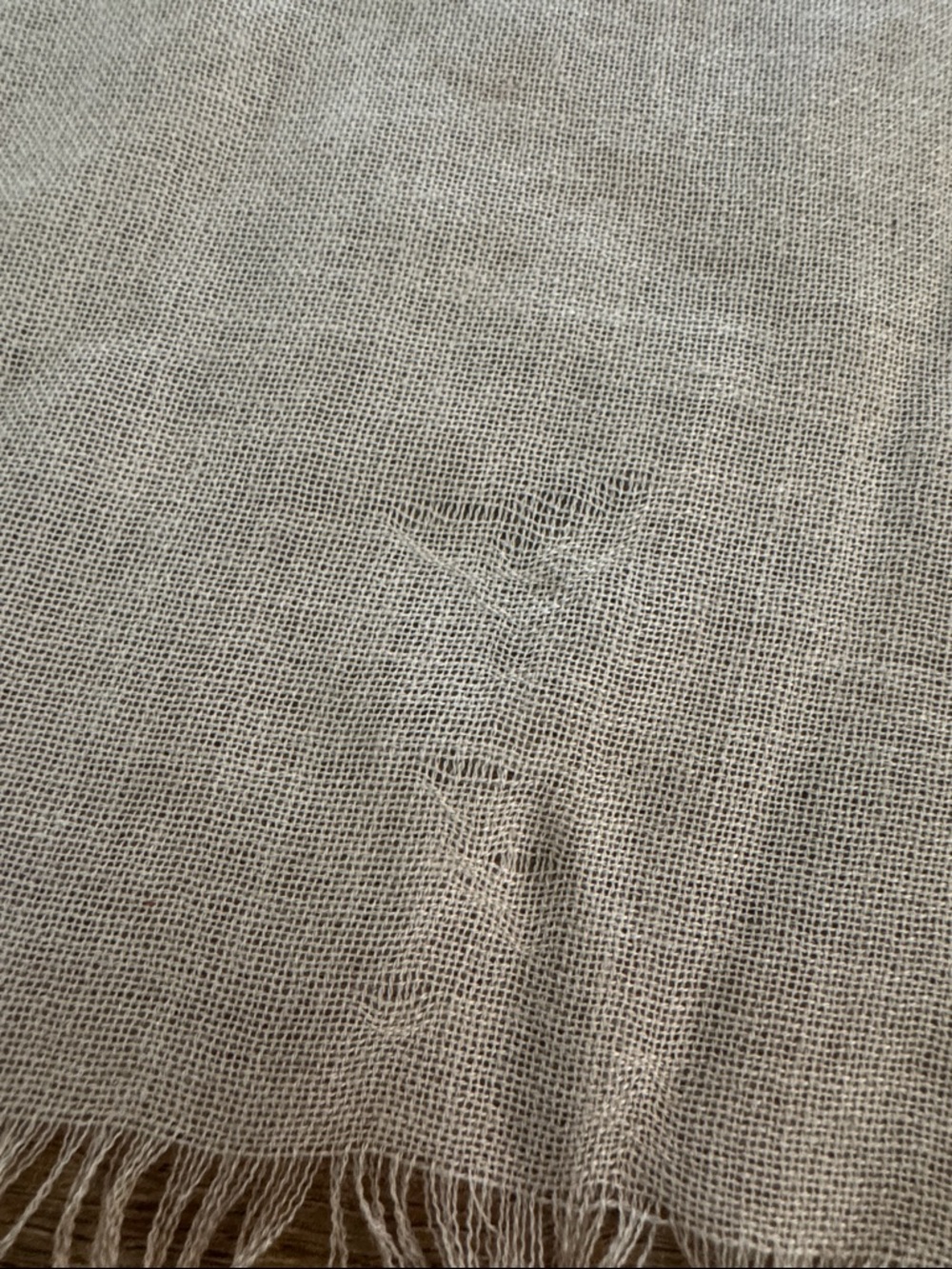 Nordstrom Cashmere and Silk Scarf Gray/Tan - Picture 5 of 8